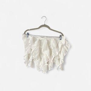 ANTHROPOLOGIE TIERED RUFFLE TUBE TOP NWOT